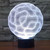Brain Style 3D Touch Switch Control LED Light , 7 Color Discoloration Creative Visual Stereo Lamp Desk Lamp Night Light