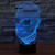 Man with Glasses Style 3D Touch Switch Control LED Light , 7 Color Discoloration Creative Visual Stereo Lamp Desk Lamp Night Light, Product Size: 23.6 x 14.0 x 8.7 cm