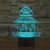 Amusement Park Style 3D Touch Switch Control LED Light , 7 Color Discoloration Creative Visual Stereo Lamp Desk Lamp Night Light