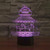Amusement Park Style 3D Touch Switch Control LED Light , 7 Color Discoloration Creative Visual Stereo Lamp Desk Lamp Night Light