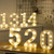 Digit 1 Shape Decoration Light, Dry Battery Powered Warm White Standing Hanging Holiday Light