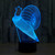 Snail Style 3D Touch Switch Control LED Light , 7 Color Discoloration Creative Visual Stereo Lamp Desk Lamp Night Light