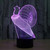 Snail Style 3D Touch Switch Control LED Light , 7 Color Discoloration Creative Visual Stereo Lamp Desk Lamp Night Light