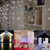 UL588 10m IP43 Waterproof LED Curtain Light, 100 LEDs Fairy String Decorative Light with End Joint & 8 Model Functions, US Plug (White Light)