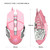 HXSJ X500 Glowing Wired Gaming Mouse 6-Keys 3200 DPI Adjustable Ergonomics Optical Mouse for Desktop PC, Length: 1.4m