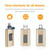 Richwell 3 in 1 32G Type-C + 8 Pin + USB 3.0 Metal Push-pull Flash Disk with OTG Function(Black)