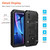 For iPhone XR Waterproof Dustproof Shockproof Zinc Alloy + Silicone Case (Black)