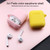Thicken Cover Anti-drop Dust-proof Buckle Bluetooth Earphone Silicone Case for Apple Airpods(Transparent)