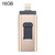 easyflash RQW-01B 3 in 1 USB 2.0 & 8 Pin & Micro USB 16GB Flash Drive(Gold)