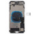Battery Back Cover Assembly with Side Keys & Vibrator & Speaker Ringer Buzzer & Power Button + Volume Button Flex Cable & Card Tray for iPhone 8 Plus(Silver)