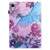 For iPad mini 6 Silk Texture Horizontal Flip Tablet Leather Case with Holder & Card Slot & Sleep / Wake-up Function(Peony Butterfly)
