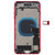 Battery Back Cover Assembly with Side Keys & Vibrator & Speaker Ringer Buzzer & Power Button + Volume Button Flex Cable & Card Tray for iPhone 8 Plus(Red)