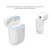Anti-lost Rope + Silicone Case + Earphone Hang Buckle + Earplug Cover Bluetooth Wireless Earphone Cover Case Set for Apple AirPods 1 / 2(White)