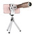 Universal 18X Magnification Lens Mobile Phone 3 in 1 Telescope + Tripod Mount + Mobile Phone Clip(Gold)