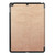 For iPad 9.7 (2018) & iPad 9.7 (2017) Custer Texture Horizontal Flip Leather Case with Three-folding Holder & Sleep / Wake-up Function(Gold)