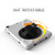 For iPad 9.7 (2018) & iPad 9.7 (2017) 360 Degree Rotation PC + Silicone Protective Case with Holder & Hand-strap(White)