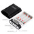 HAWEEL DIY 4 x 18650 Battery (Not Included) 10000mAh Power Bank Shell Box with 2 x USB Output & Display for iPhone, Galaxy, Sony, HTC, Google, Huawei, Xiaomi, Lenovo and other Smartphones(Black)