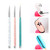 3PCS Nail Drawing Pen Dotting Tools Drawing Pen Carved Tool Nail Art Accessories Brushes Nail Pencil Set
