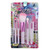 5 in 1 Pink Stripes Pattern Professional Makeup Tool Kit