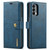 For OnePlus Nord 2 5G DG.MING Crazy Horse Texture Flip Detachable Magnetic Leather Case with Holder & Card Slots & Wallet(Blue)
