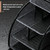 Deli 9200 Full Metal Hollow Pen Holder Office Supplies Storage Box(Black)