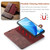 For OnePlus Nord 2 5G DG.MING Crazy Horse Texture Flip Detachable Magnetic Leather Case with Holder & Card Slots & Wallet(Red)