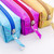 Iridescent Laser Pencil Case PU School Stationery Gift Cute Pencil Box(Pink)