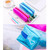 Iridescent Laser Pencil Case PU School Stationery Gift Cute Pencil Box(Pink)