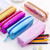 Iridescent Laser Pencil Case PU School Stationery Gift Cute Pencil Box(Pink)