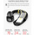 Business Bluetooth Earphone Wireless Headphone with Mic 24 Hours Work Time Bluetooth Headset for iPhone Android  phone(Black Gold)