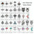 10 PCS Waterproof Arm Chest Scar Tattoo Sticker(Al-026)