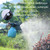 1.5L Garden Electric Watering Can Handheld Household Flower Watering Device, Specification: Pink + Universal Nozzle