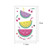 20 PCS Waterproof Painted Fruits Vegetables Plants Children Tattoo Stickers(EC-532)