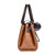 3 in 1 Casual PU Shoulder Bag Ladies Handbag Messenger Bag with Plush Ball
