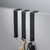 4 PCS  Stainless Steel Door Hook Cabinet Bedroom Door Hook, Style: Short Stainless Steel Color