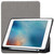 Cloth Texture Pattern Case for iPad 9.7 (2018) & iPad 9.7 inch (2017), with Three-folding Holder & Pen Slots(Grey)