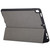 Cloth Texture Pattern Case for iPad 9.7 (2018) & iPad 9.7 inch (2017), with Three-folding Holder & Pen Slots(Grey)