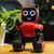 JJR/C R4 Cady Wile 2.4GHz Intelligent Remote Control Robo-advisor Money Management Robots Toy with Colorful LED Light, Remote Control Distance: 15m, Age Range: 8 Years Old Above (Red)