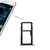 For Huawei P10 Lite SIM Card Tray & SIM / Micro SD Card Tray(Black)