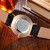 CAGARNY 6812 Round Dial Alloy Gold Case Fashion Women Watch Quartz Watches with PU Leather Band