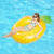 Inflatable Pineapple Shaped Swimming Ring, Inflated Size: 155 x 95cm