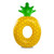 Inflatable Pineapple Shaped Swimming Ring, Inflated Size: 155 x 95cm
