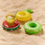 Inflatable Watermelon Shaped Floating Drink Holder, Inflated Size: About 19 x 19cm