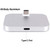 Micro USB Aluminum Alloy Desktop Station Dock Charger, For Samsung, HTC, LG, Sony, Huawei, Lenovo and other Smartphones(Grey)
