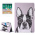 For iPad Air / iPad Air 2 Painting Bulldog Pattern Horizontal Flip Leather Case with Holder & Wallet & Card Slots & Pen Slot