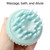 2 PCS 92645 Pet Supplies Round Dog Bathing Massage Brush(Mint Green)