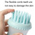 2 PCS 92645 Pet Supplies Round Dog Bathing Massage Brush(Mint Green)