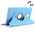 For Galaxy Tab A 10.1 / T580 Litchi Texture Horizontal Flip 360 Degrees Rotation Leather Case with Holder(Blue)
