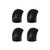 4 PCS Front Bezel Edge for Sony Xperia C4(Black)