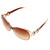 Retro UV400 UV Protection PC Frame AC Lens Sunglasses(Coffee)
